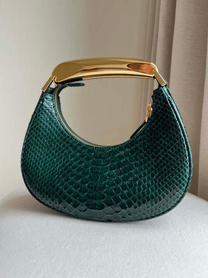 Tom Ford Python skin Leather Bianca Mini Hobo 5520708811 Dark green - Default Title - View 2