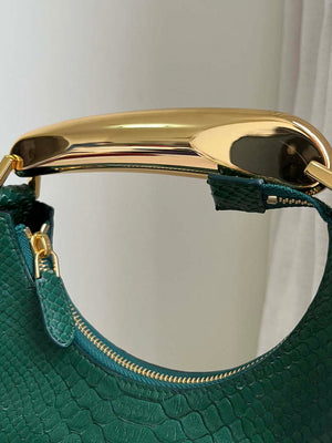 Tom Ford Python skin Leather Bianca Mini Hobo 5520708811 Malachite green - Default Title - View 5
