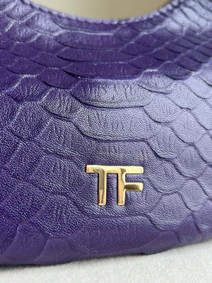 Tom Ford Python skin Leather Bianca Mini Hobo 5520708811 Purple - Default Title - View 5