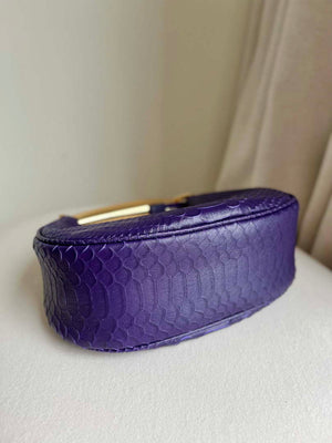 Tom Ford Python skin Leather Bianca Mini Hobo 5520708811 Purple - Default Title - View 6