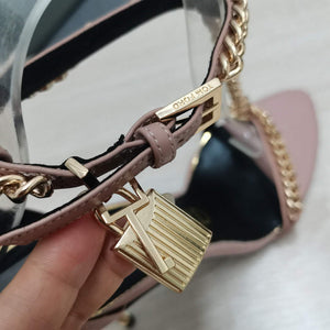 Tomford Shiny Leather Padlock Pointy Naked Sandal 105mm W22727 - 35 - View 8