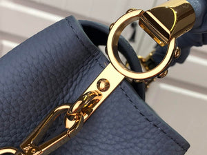 LV M58586 Louis Vuitton Capucines Mini BB Handbag Blue - Default Title - View 5