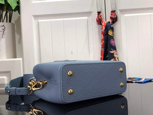 LV M58586 Louis Vuitton Capucines Mini BB Handbag Blue - Default Title - View 9