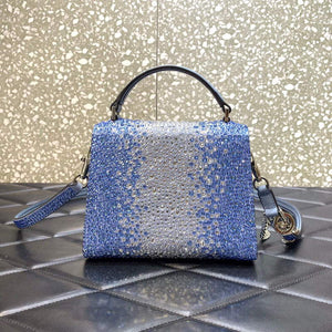 Valentino 1W2B0G97TZA0FO Vsling Mini Handbag With Sparkling Embroidery Gradient blue - Default Title - View 2