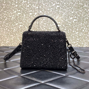 Valentino 1W2B0G97TZA0FO Vsling Mini Handbag With Sparkling Embroidery Black - Default Title - View 2