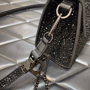Valentino 1W2B0G97TZA0FO Vsling Mini Handbag With Sparkling Embroidery Black - Default Title - View 6