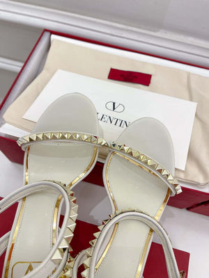 Valentino 2W0S0GX6JSI Rockstud Sandal In Nappa Leather With Plexi Heel 80mm V98826 - US 4=Euro 35 - View 7