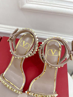 Valentino 2W0S0GX6JSI Rockstud Sandal In Nappa Leather With Plexi Heel 80mm V98827 - US 4=Euro 35 - View 8