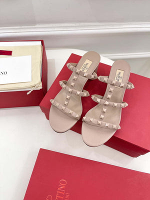 Valentino 3W2S0C47VOD Rockstud Flat Slide Sandal 60MM V98839 - US 4=35 - View 7