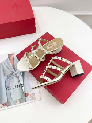 Valentino 3W2S0C47VOD Rockstud Flat Slide Sandal 60MM V98841 - US 4=35 - View 5