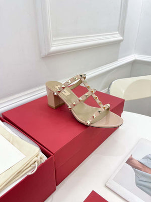 Valentino 3W2S0C47VOD Rockstud Flat Slide Sandal 60MM V98843 - US 4=35 - View 4