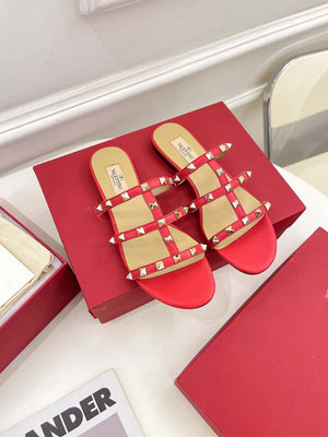 Valentino 3W2S0C49VOD Rockstud Flat Slide Sandal V98834 - US 4=Euro 35 - View 1