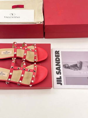 Valentino 3W2S0C49VOD Rockstud Flat Slide Sandal V98834 - US 4=Euro 35 - View 6