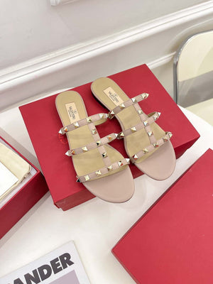 Valentino 3W2S0C49VOD Rockstud Flat Slide Sandal V98836 - US 4=Euro 35 - View 1
