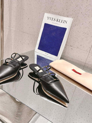 Valentino 4W0S0IZ2ACT Rockstud Wispy Calfskin Mule 20MM V10092 - 60MM / US 4=Euro 35 - View 4