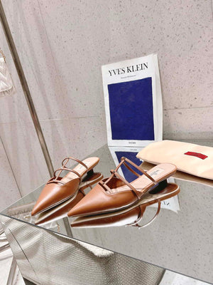 Valentino 4W0S0IZ2ACT Rockstud Wispy Calfskin Mule 20MM V10095 - US 4=Euro 35 - View 3