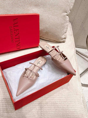 Valentino 4W0S0IZ2ACT Rockstud Wispy Calfskin Mule 20MM V10096 - US 4=Euro 35 - View 5