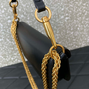 Valentino 4W2P0Z28IFI_P16 Valentino Garavani Mini Loco calfskin bag with crystals Black - Default Title - View 6