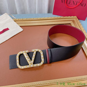 Valentino Belts Designer Valentino Buckle Leisure Belt Wide 7.0CM V00823 - '--Please Select-- - View 8
