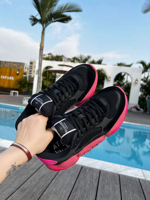 Valentino Garavani Bubbleback Mesh And Suede Sneaker V78133 - 35 - View 3