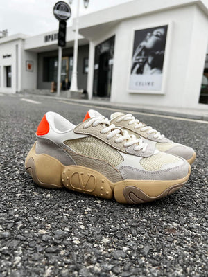 Valentino Garavani Bubbleback Mesh And Suede Sneaker V78136 - 35 - View 1