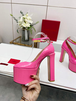 Valentino Garavani Tan-go Platform Pump In Patent Leather 155MM Plum - 35 - View 8