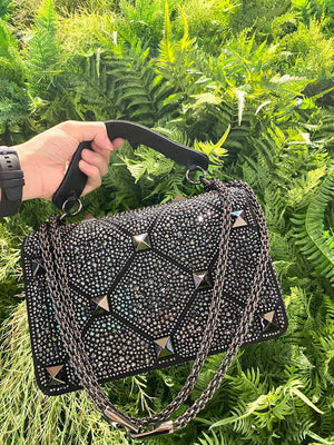 Valentino V0082 Vsling Mini Bag With Sparkling Embroidery Black - Default Title - View 4