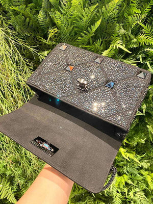 Valentino V0082 Vsling Mini Bag With Sparkling Embroidery Black - Default Title - View 6