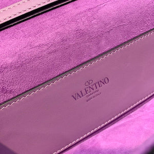 Valentino V3WCRYSTALSILVER Valentino Loc¨° Foldover Top Small Shoulder Bag Purple - Default Title - View 9