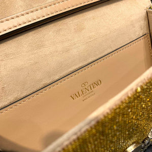 Valentino V3WCRYSTALSILVER Valentino Loc¨° Foldover Top Small Shoulder Bag Yellow - Default Title - View 7