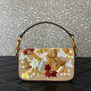 Valentino WB0K53SPV_C8N Garavani Locò Small Embroidered Shoulder Bag With Jewel Logo - Default Title - View 3
