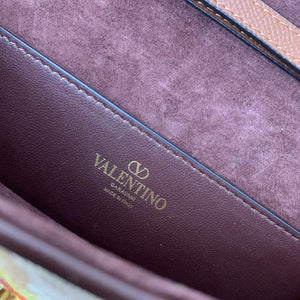 Valentino WB0K53SPV_C8N Garavani Locò Small Embroidered Shoulder Bag With Jewel Logo - Default Title - View 8