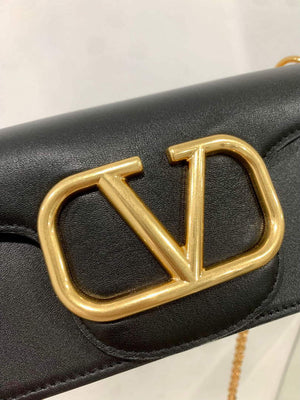 Valentino WB0K53ZXL Loc¨° Small Shoulder Bag in Calfskin Black - Default Title - View 6