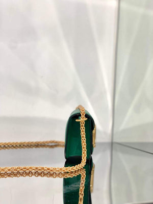 Valentino WB0K53ZXL Loc¨° Small Shoulder Bag in Calfskin Green - Default Title - View 2