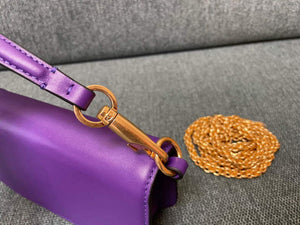 Valentino WB0K53ZXL Loc¨° Small Shoulder Bag in Calfskin Purple - Default Title - View 8