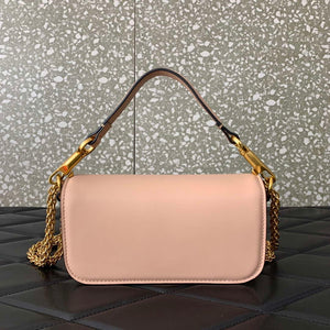 Valentino WB0K53ZXL Star diamond Loc¨° Small Shoulder Bag in Calfskin Nude Pink - Default Title - View 2