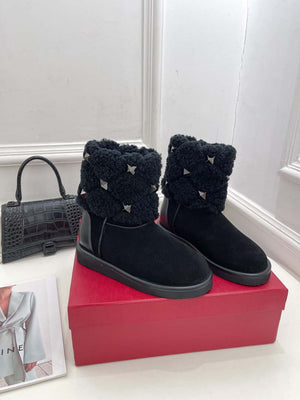 Valentino Women Shoes 1W2S0FG3QES7B1 Roman Stud Quiled Ankle Boot 194222 - 35 - View 1