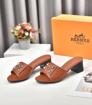 Hermes Women Shoes Designer Hermes Slippers Heel 60mm H70034 - 35 - View 1