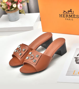 Hermes Women Shoes Designer Hermes Slippers Heel 60mm H70034 - 35 - View 9