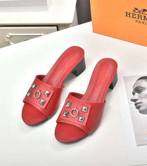 Hermes Women Shoes Designer Hermes Slippers Heel 60mm H70035 - 35 - View 1