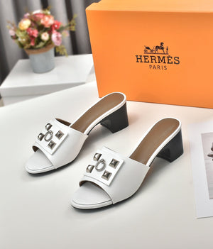 Hermes Women Shoes Designer Hermes Slippers Heel 60mm H70036 - 35 - View 1