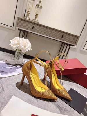 Valentino Women's Full Diamond Shoes 100mm V75468 - 35 - View 5