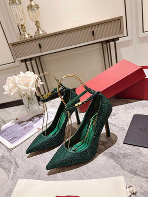 Valentino Women's Full Diamond Shoes 100mm V75469 - 35 - View 1