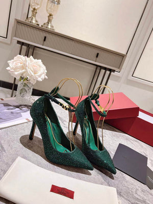 Valentino Women's Full Diamond Shoes 100mm V75469 - 35 - View 5