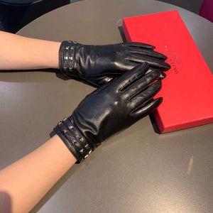 Valentino Women's Gloves Designer Leather Gloves V88522 - Default Title - View 1