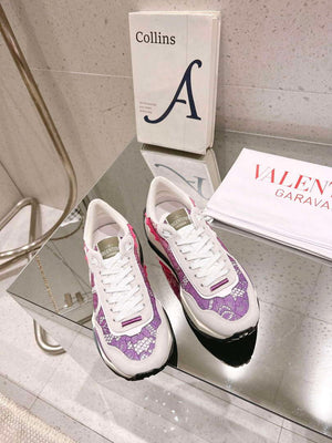 Valentino Women's Men's Lace and Mesh Lacerunner Sneaker V54905 - US 4=Euro 35 - View 1