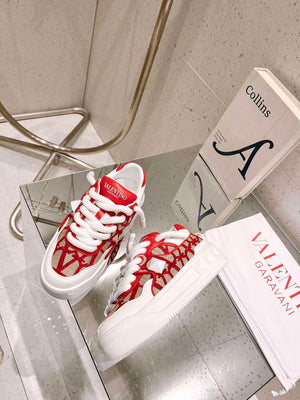 Valentino Women's Men's one Stud XL Trainer in Nappa Leather V54899 - US 4=Euro 35 - View 4