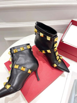 Valentino Women's Shoes Roman Stud Short Boot 153677 - 35 - View 4