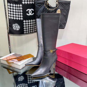 Valentino Women's Shoes Vlogo Signature High Boot 191427 - 35 - View 1