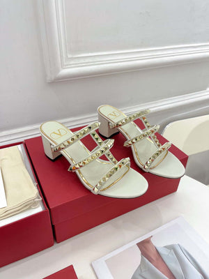 Valentino WS0C47VOD Rockstud Calfskin Leather Slide Sandal 60MM V98867 - 60MM / US 4=Euro 35 - View 6
